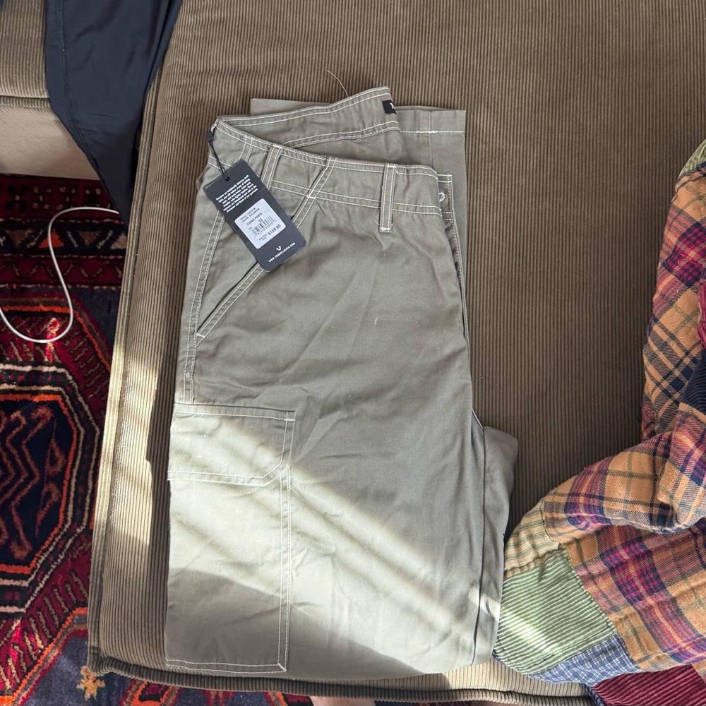 True Religion Men's Khaki Cargo Pants